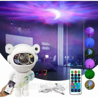 Нічник-проектор Астронавт з Місяцем RGB  зоряне небо nf музика у вашій кімнаті